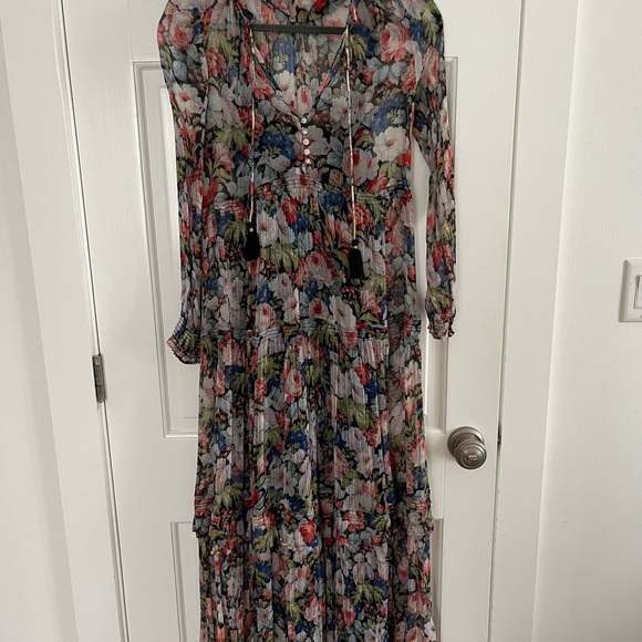 ANTHROPOLOGIE Marais long floral dress - Picture 2 of 5